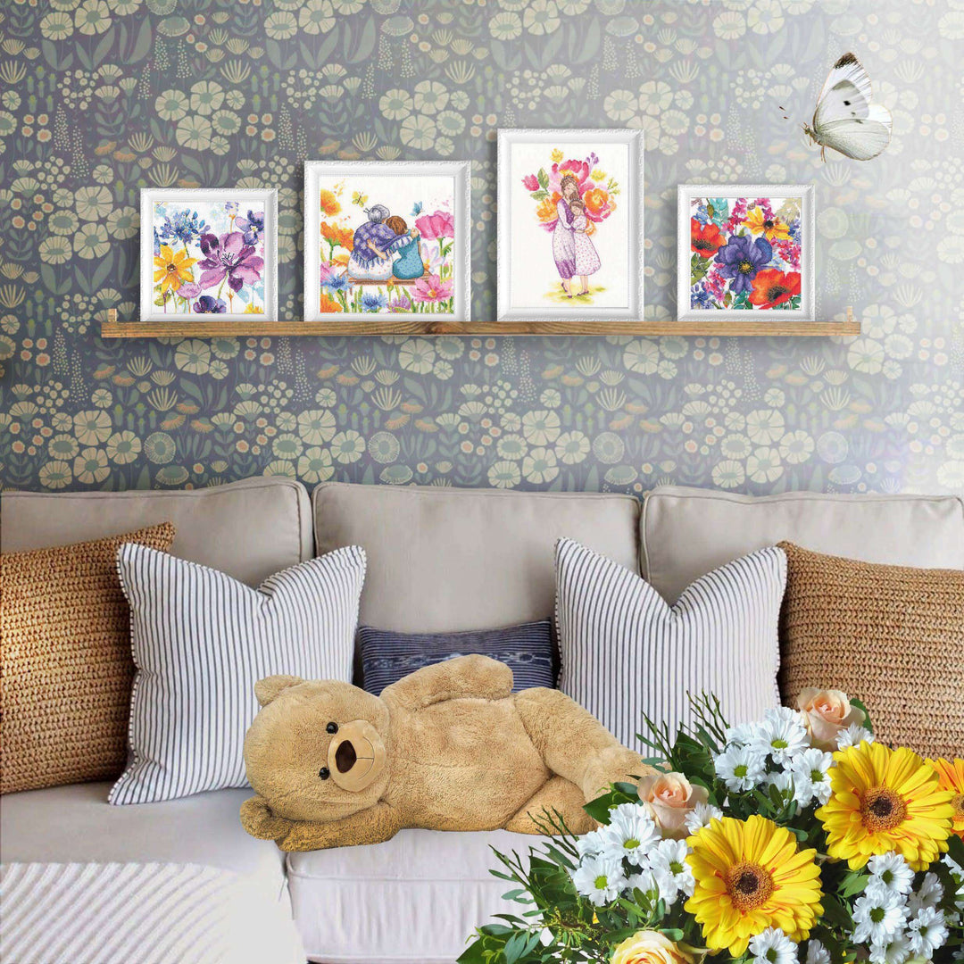 Flowers of happiness M1041 Counted Cross Stitch Kit