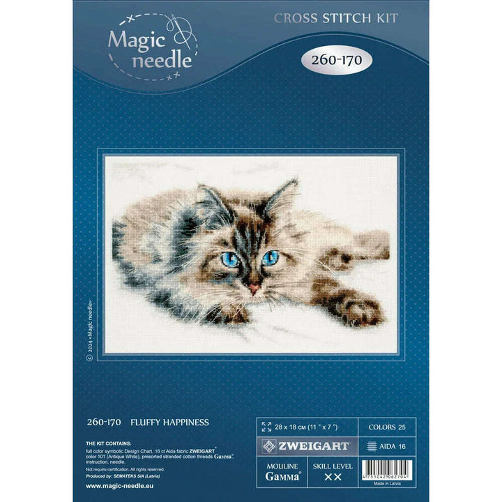Fluffy Happiness 260-170 Counted Cross-Stitch Kit