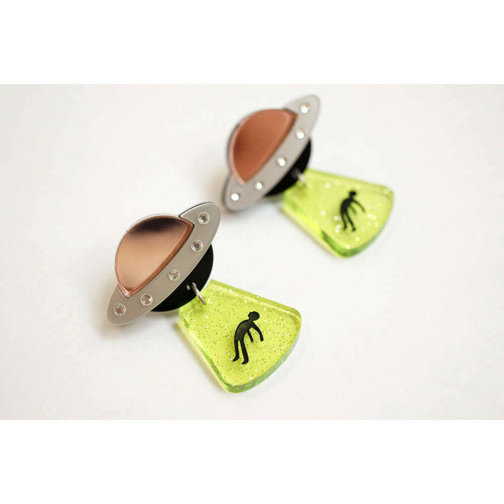 Flying Saucer Earrings by Laliblue – view 3