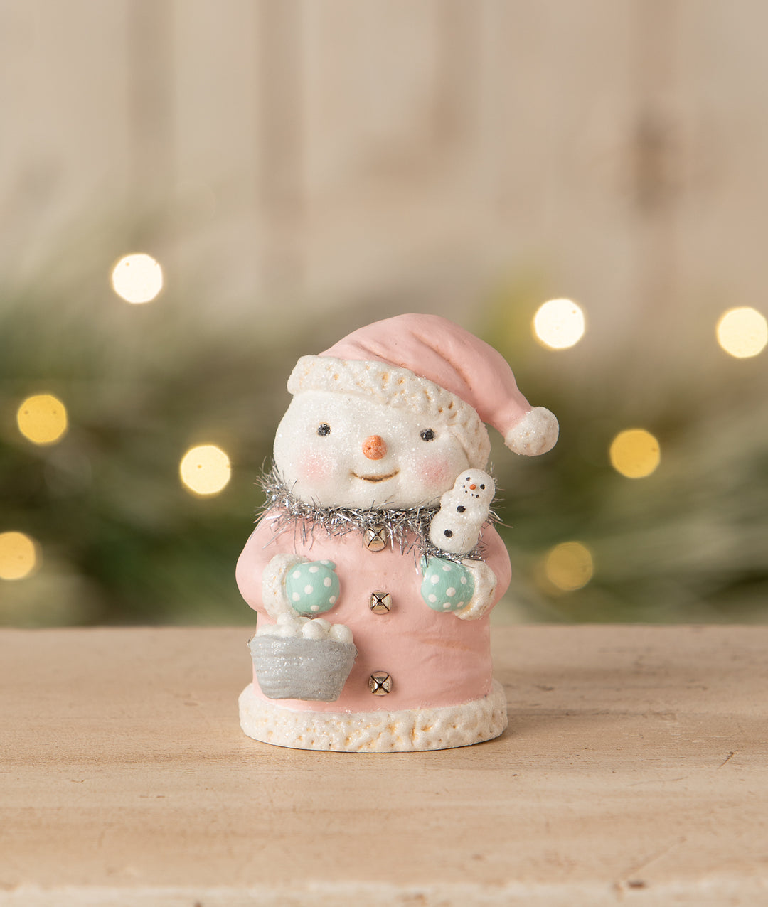 Pretty in Pink Snowgirl by Bethany Lowe Designs, christmas decor
