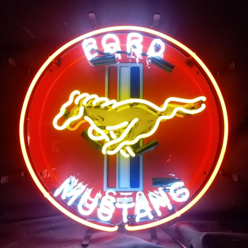 Ford Mustang Car Logo Neon Signs