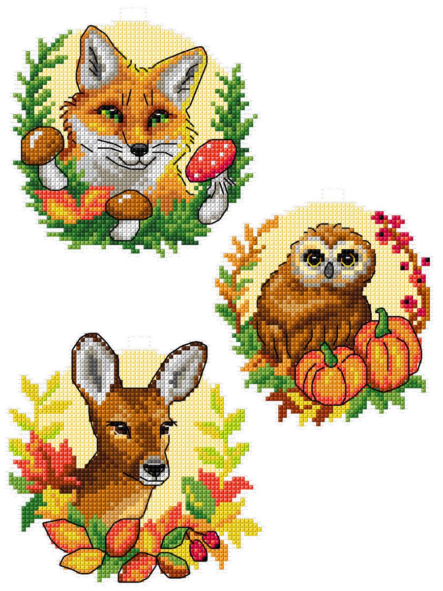 Forest Animals 142CS Counted Cross-Stitch Kit
