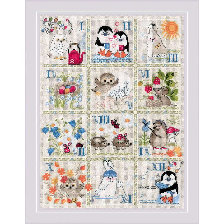 Forest Calendar R1979 Counted Cross Stitch Kit