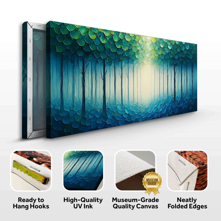 Forest Whispers Impasto Wall Art