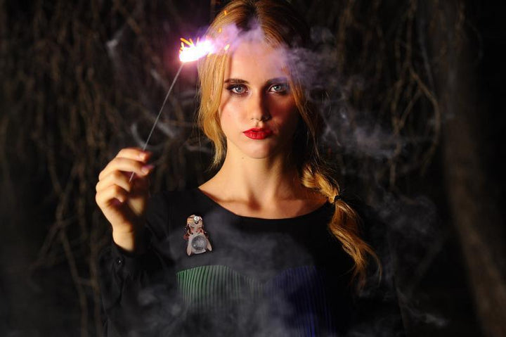 Fortune Teller Brooch by LaliBlue - Quirks!