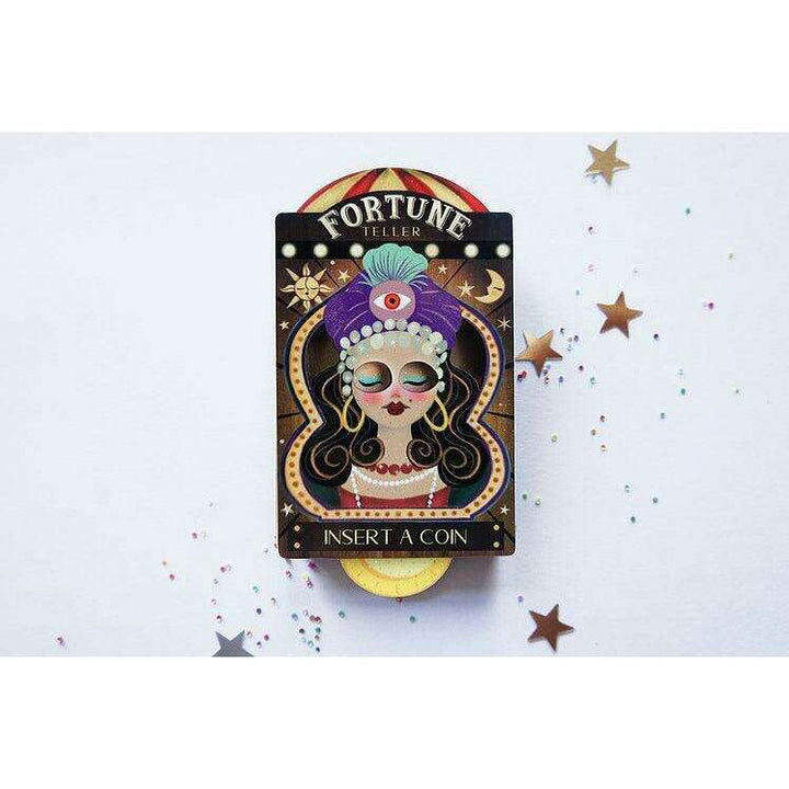 Fortune Teller Interactive Halloween Brooch by Laliblue - Quirks!