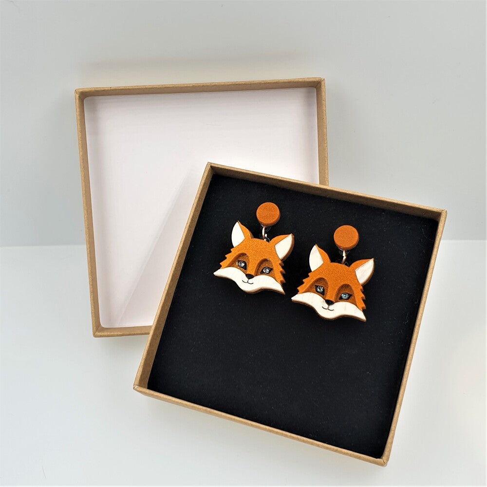 Fox Earrings by Cherryloco Jewellery 3