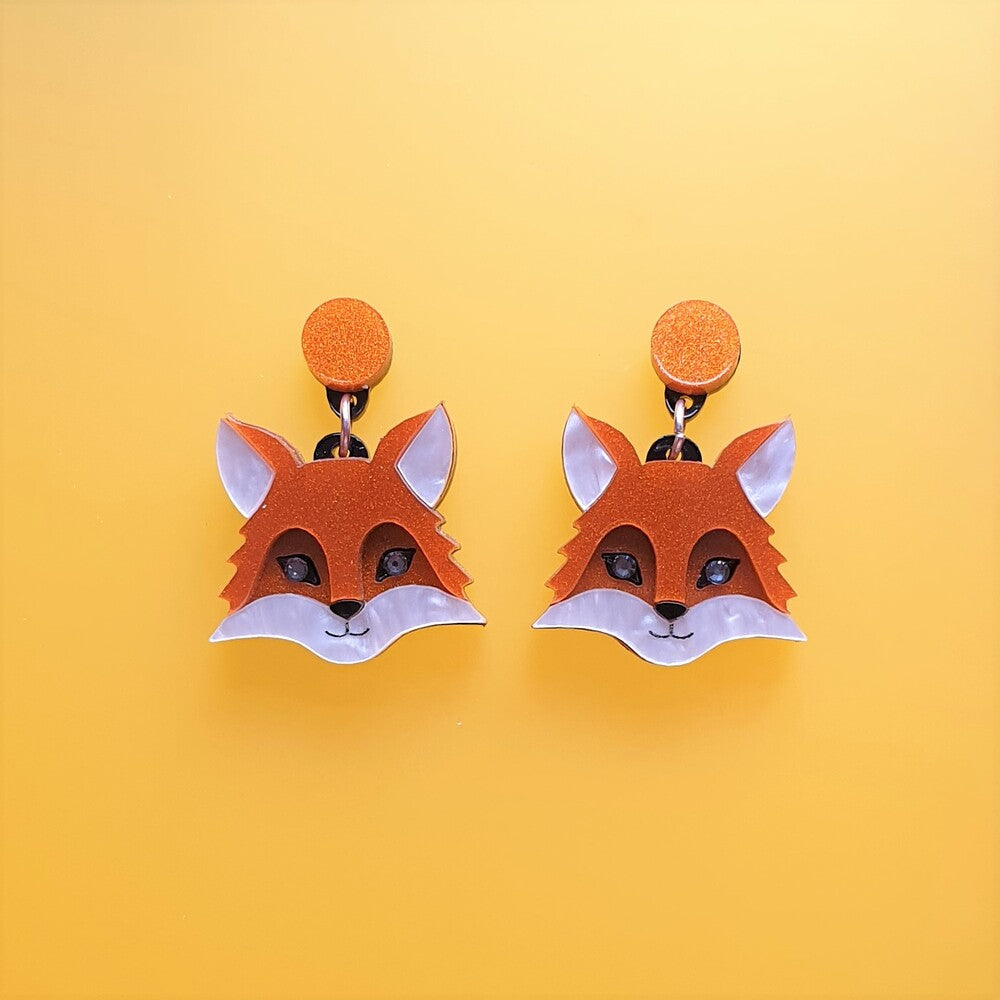 Fox Earrings by Cherryloco Jewellery