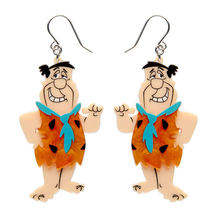 Fred Flintstone Drop Earrings by Erstwilder erstwilder