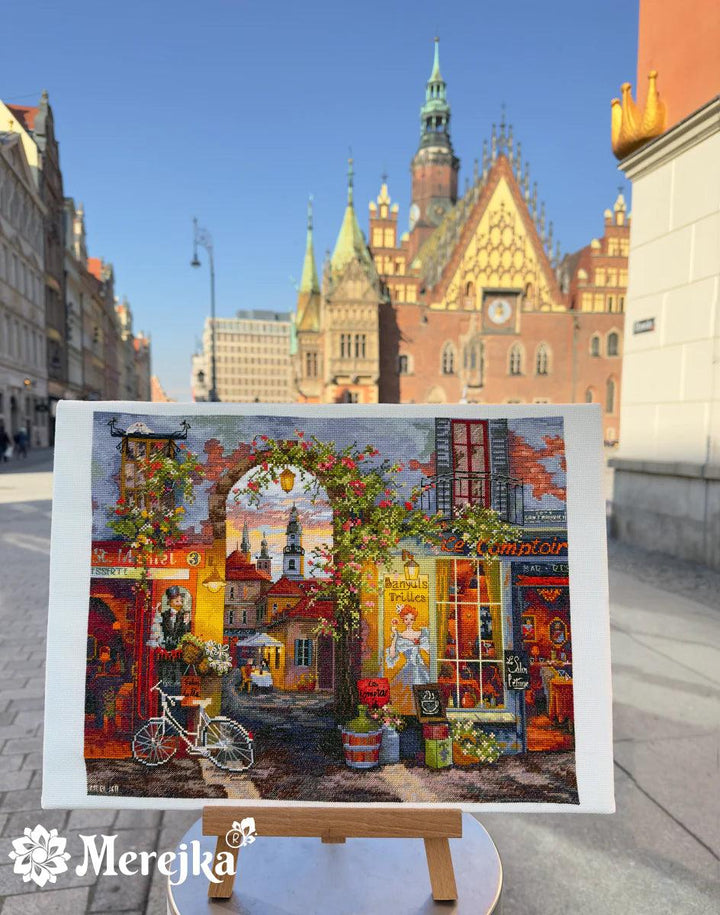 French Cafe K-227 Counted Cross-Stitch Kit