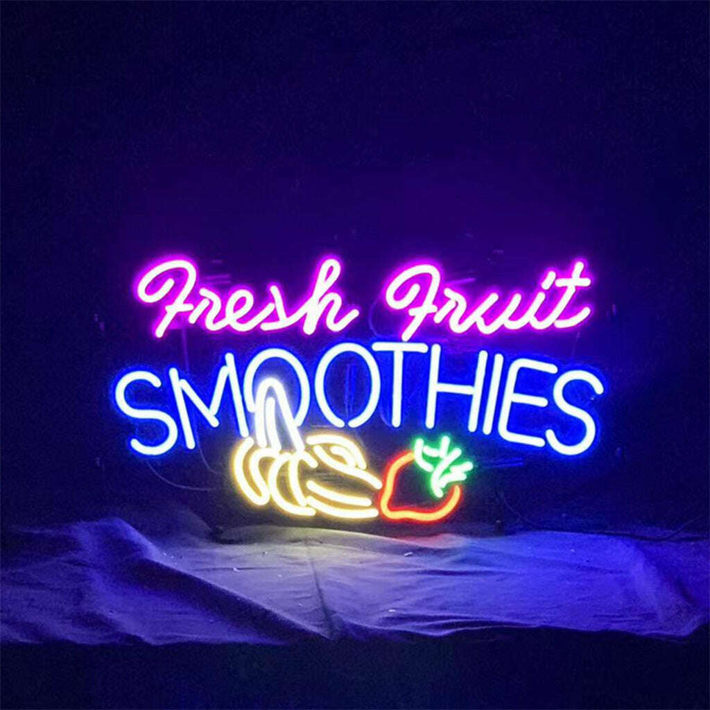 Fresh Fruit Smoothies Neon Light Sign