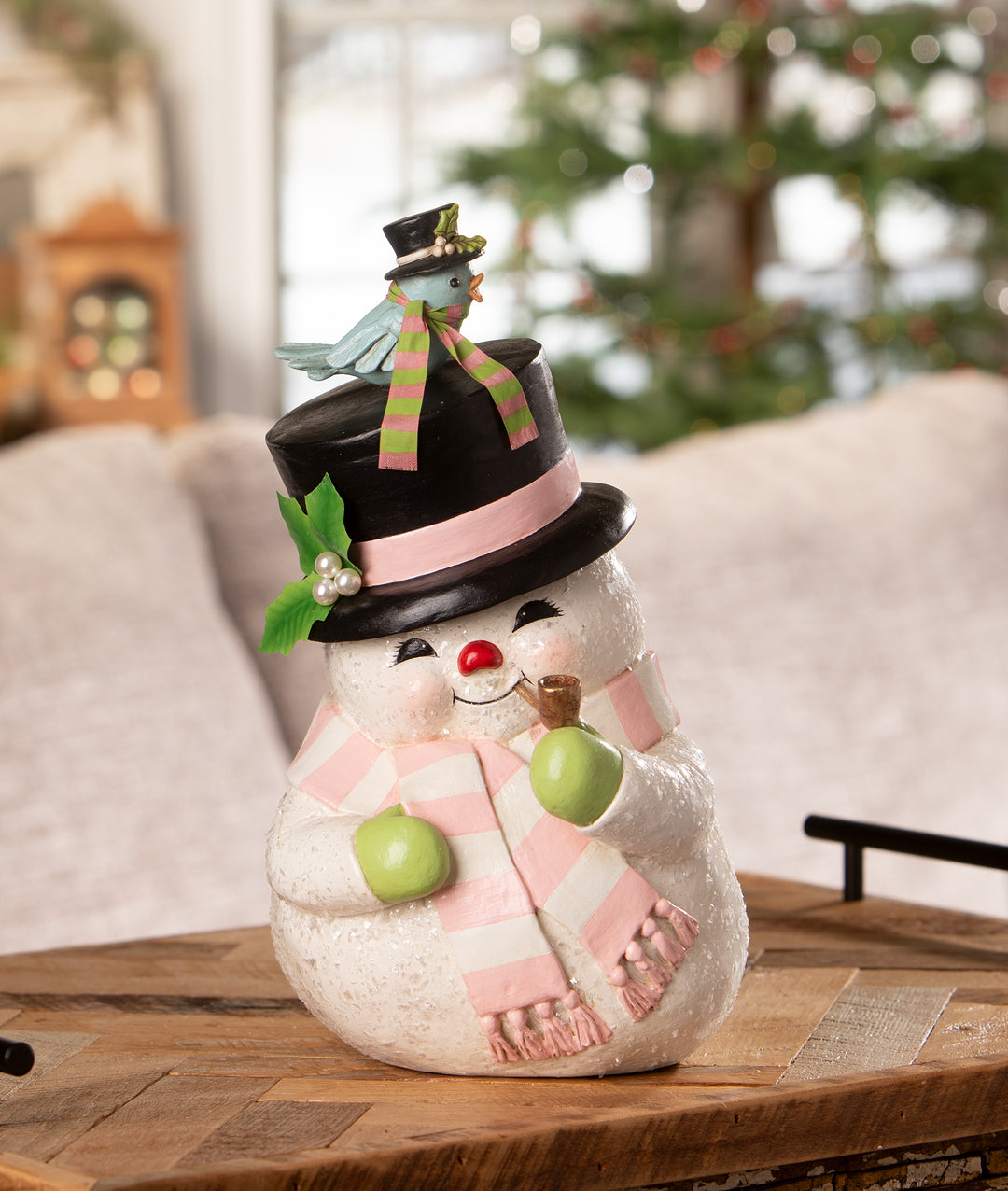 Pastel Happy Day Snowman by Bethany Lowe Designs, image 3