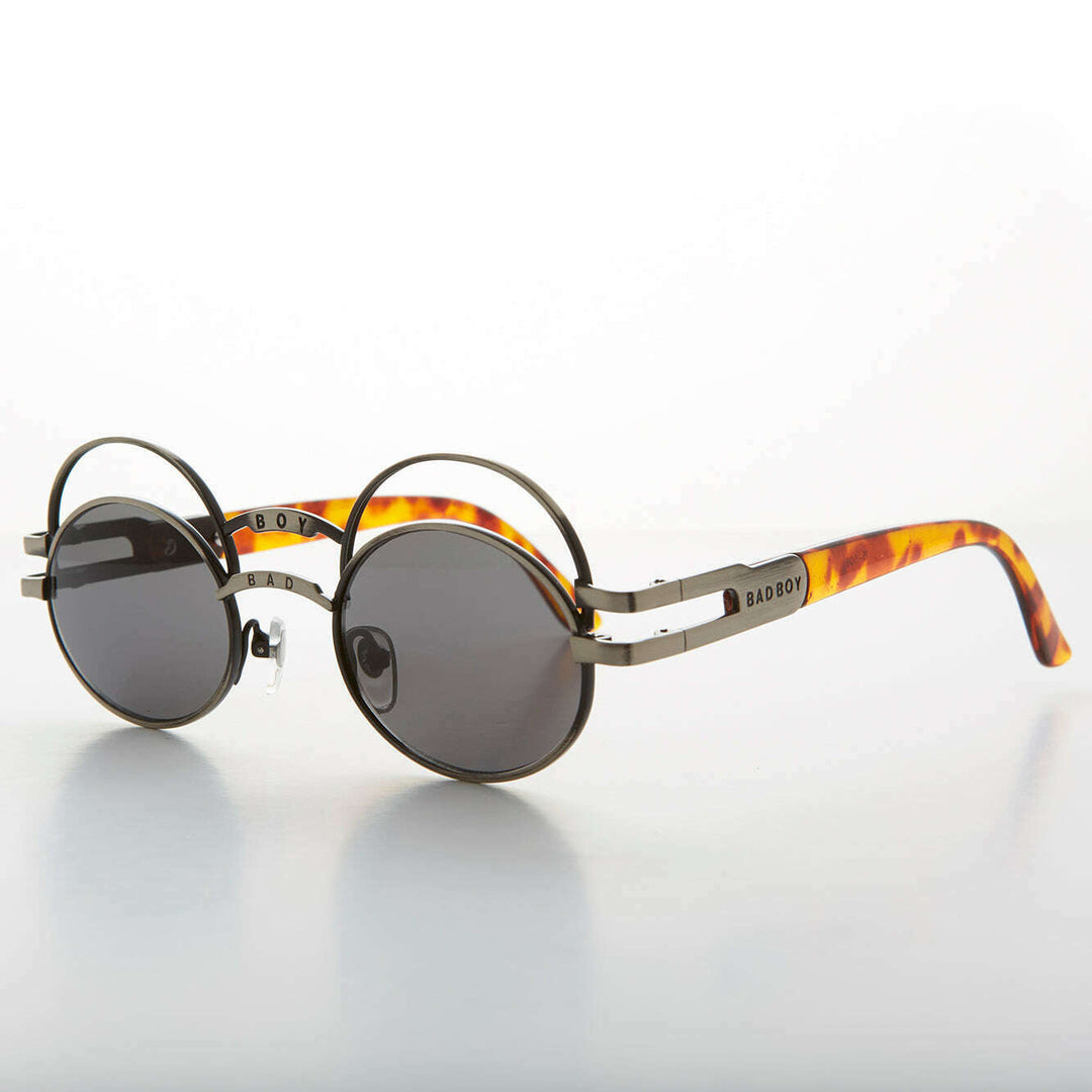 Futuristic Oval Sunglass with Double Eyelid - Ace