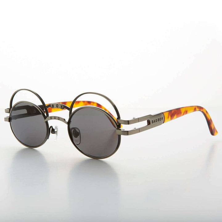 Futuristic Oval Sunglass with Double Eyelid - Ace