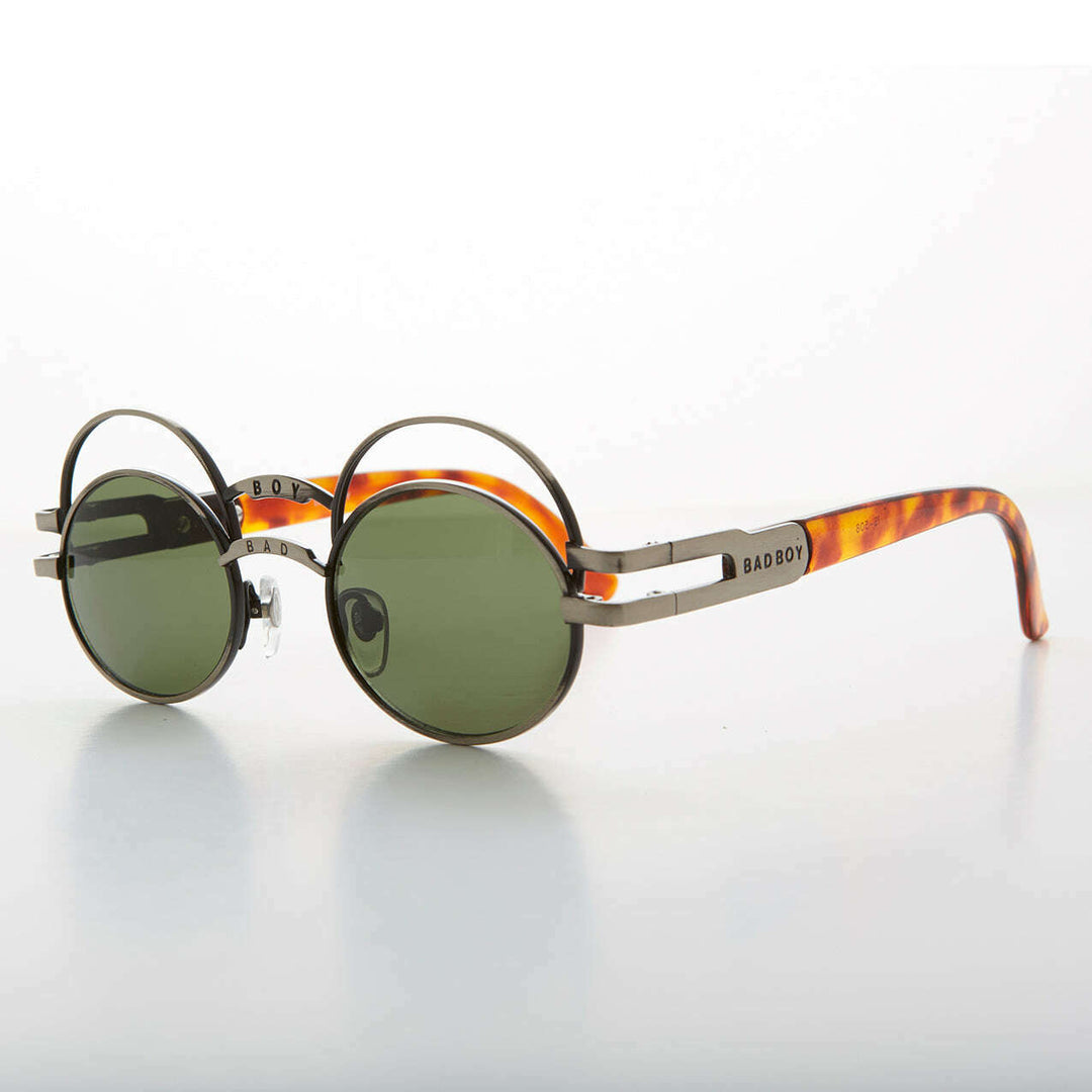 Futuristic Oval Sunglass with Double Eyelid - Ace