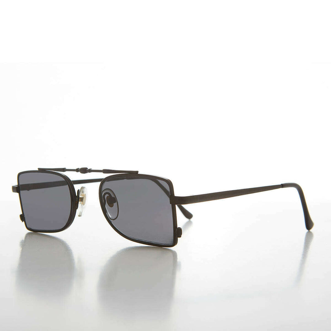Futuristic Pilot Style Vintage 90s Sunglass - Delvin