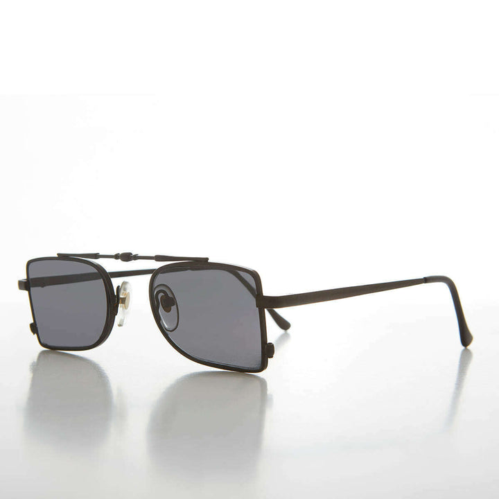 Futuristic Pilot Style Vintage 90s Sunglass - Delvin