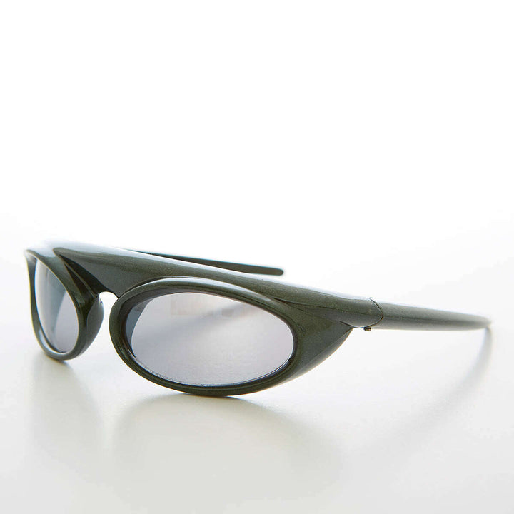 Futuristic Wrap Around Goggle Vintage Sunglass - Zurich