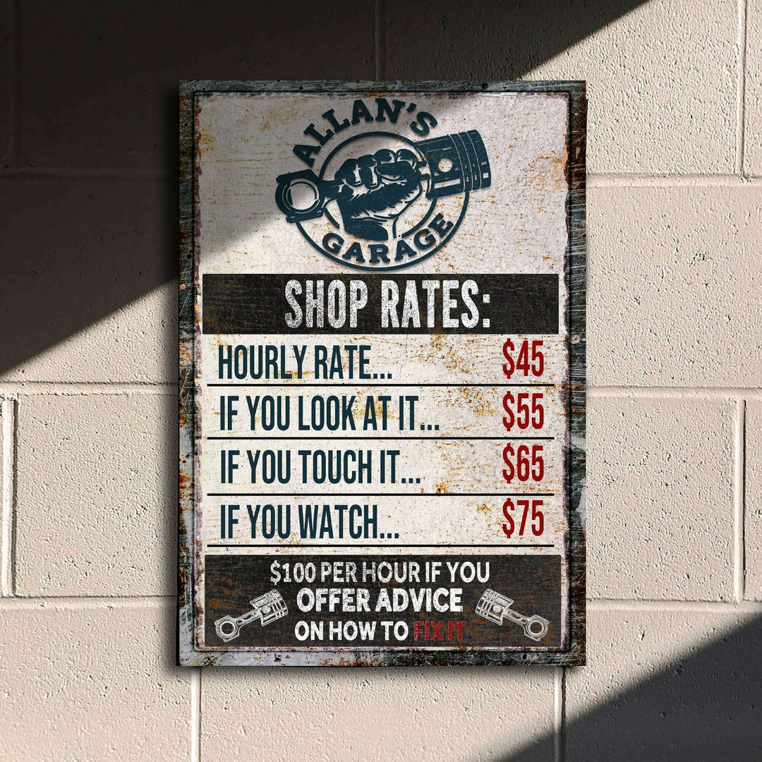 Garage Rules Sign