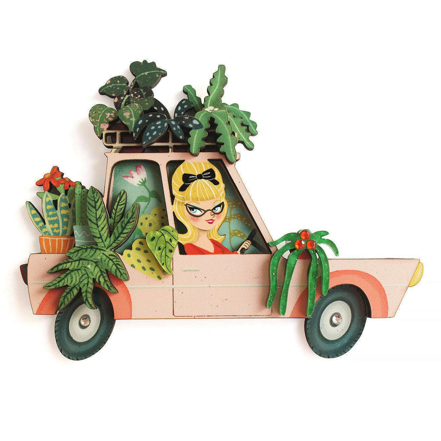 Garden Car Brooch