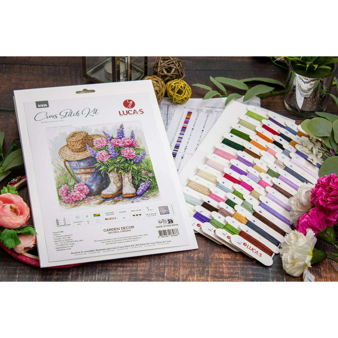 Garden Decor B7036L Counted Cross-Stitch Kit