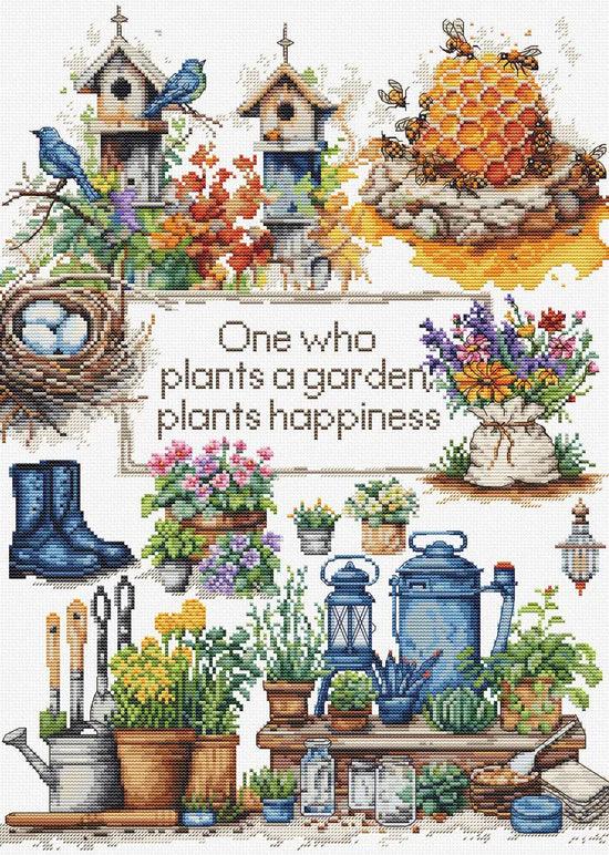 Garden Plants B2424L Counted Cross-Stitch Kit