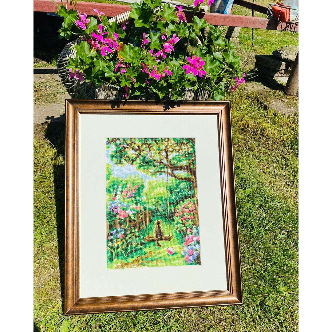Garden Swing R2114 Counted Cross Stitch Kit