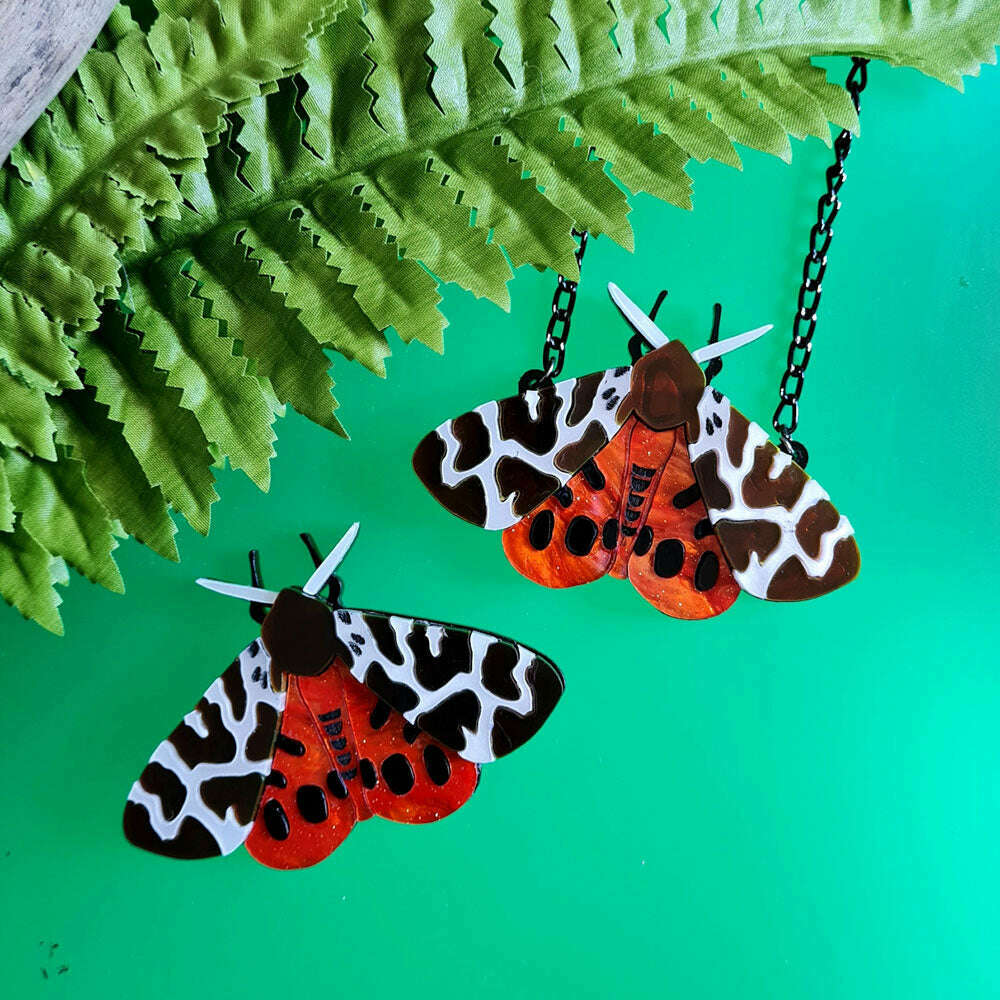 Garden Tiger Moth Brooch by Cherryloco Jewellery 2