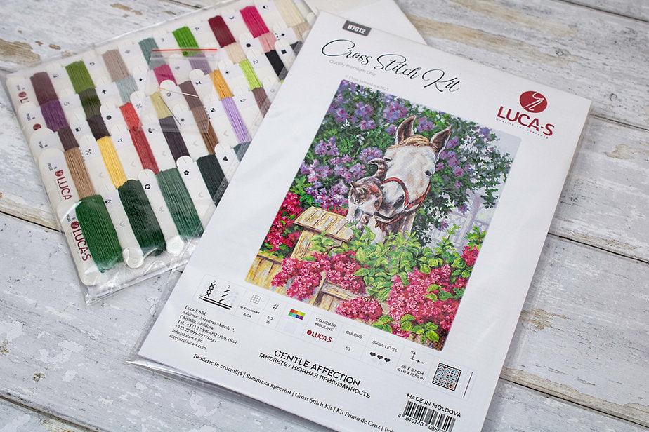 Gentle Affection B7012L Counted Cross-Stitch Kit