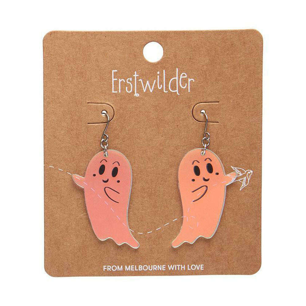 Ghost Drop Earrings - Iridescent by Erstwilder – view 2