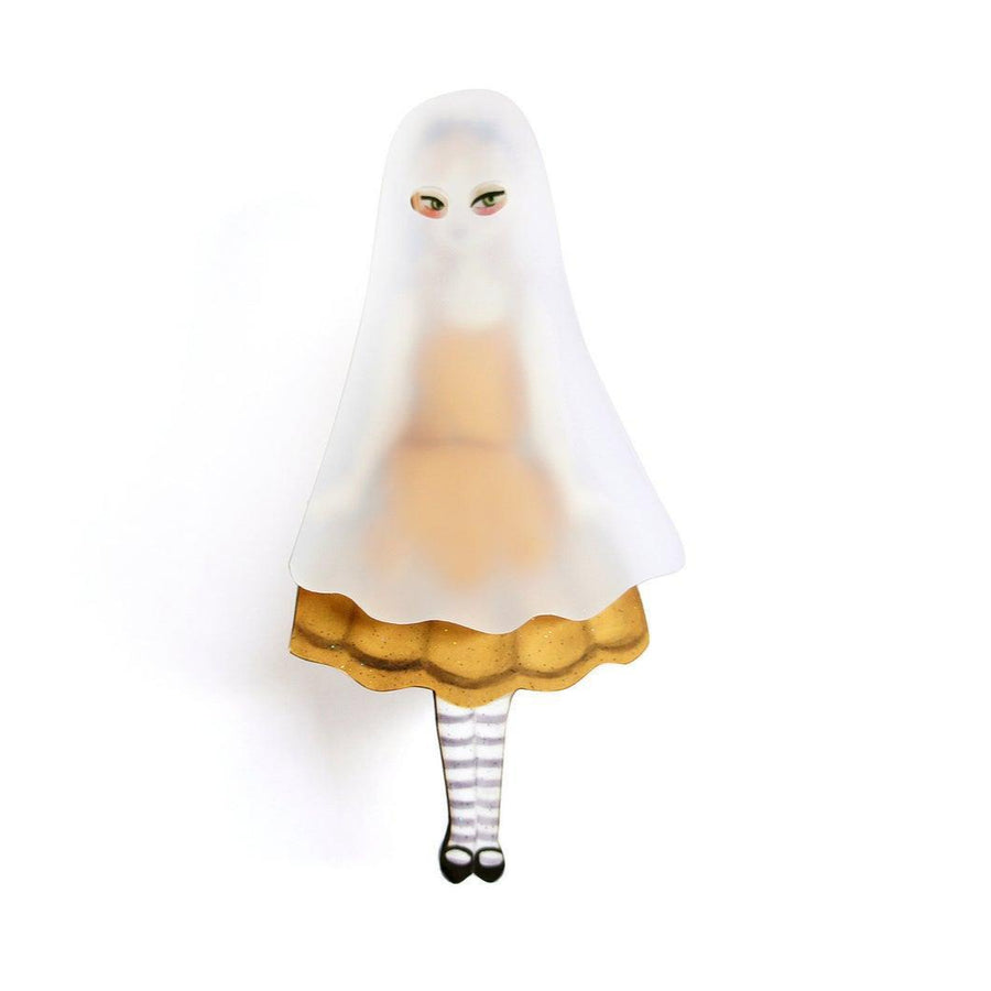 Ghost Girl Brooch by LaliBlue - Quirks!