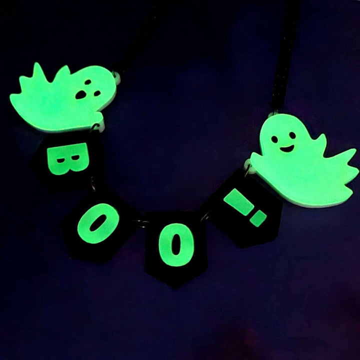 Ghost Party Banner Necklace by Cherryloco Jewellery 1