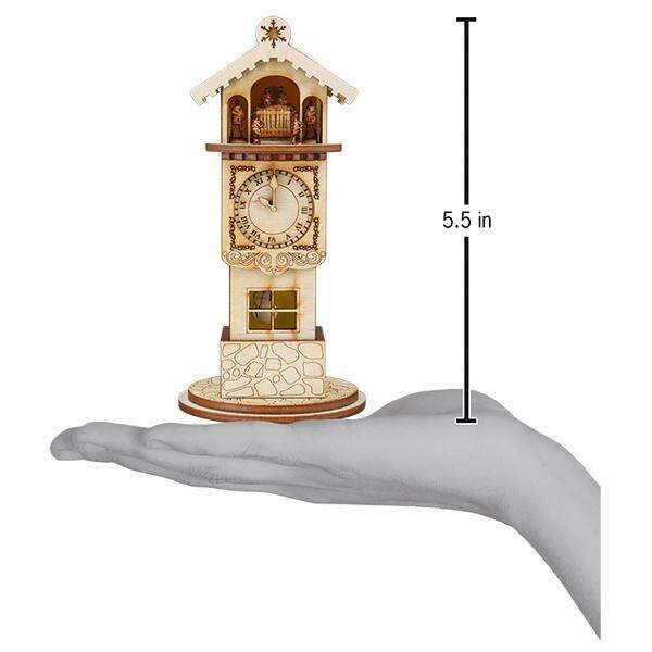 Ginger Clock Tower Ornament