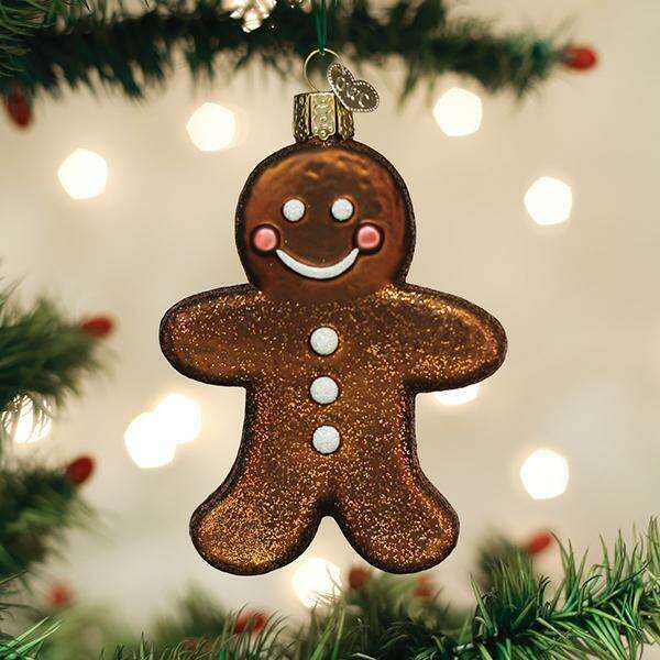 Old World Christmas Ginger Cottages Gingerman Blown Glass Ornament