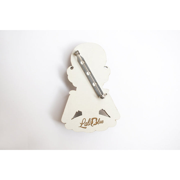 Girl with A Snow Globe Brooch by Laliblue 5