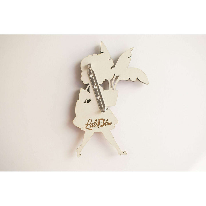 Girl with Plants Brooch – view 6