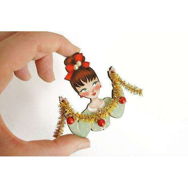 Girl With Tinsel Brooch by LaliBlue - Quirks!