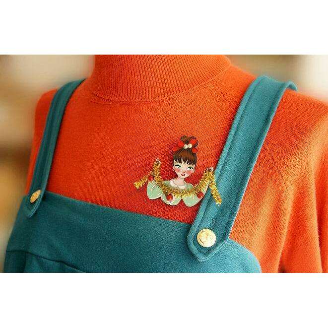 Girl With Tinsel Brooch by LaliBlue - Quirks!