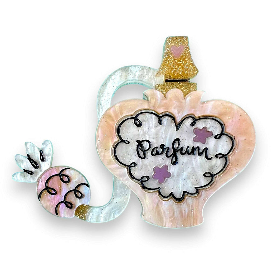Glamour in a Bottle Peach Brooch by Asia Ellington x Lipstick & Chrome – view 2
