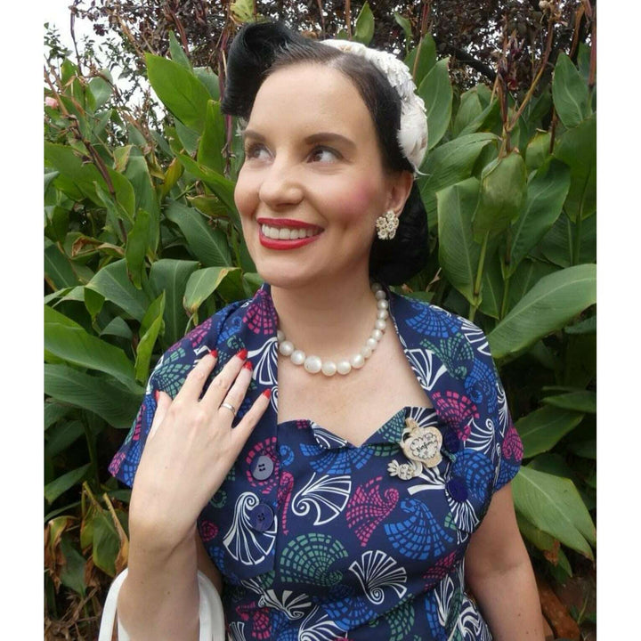 Glamour in a Bottle Peach Brooch by Asia Ellington x Lipstick & Chrome – view 3