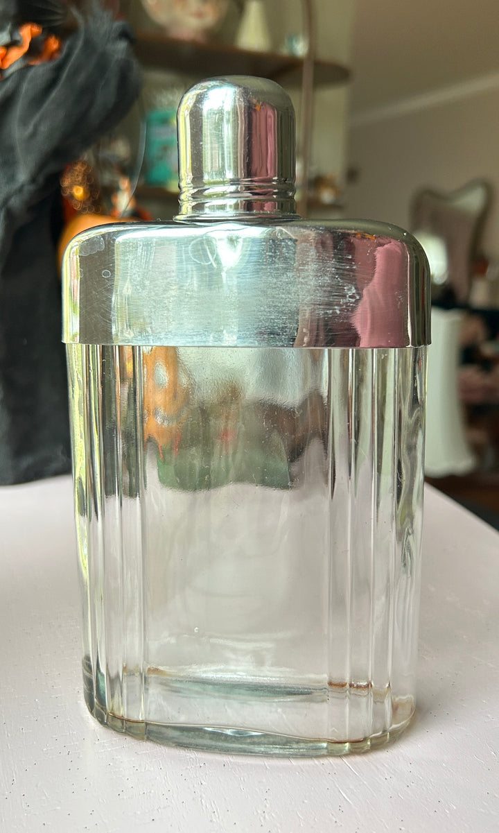 Glass flask front