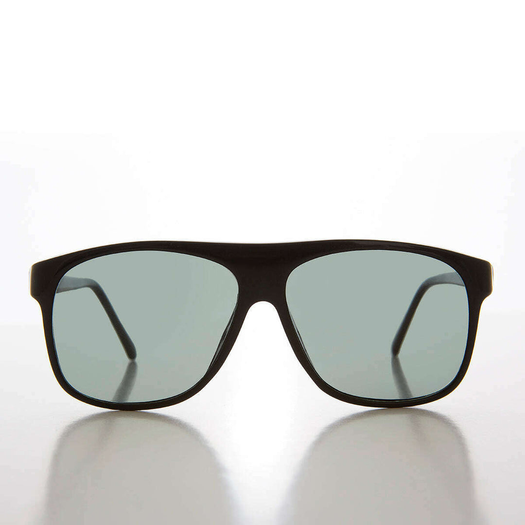 Glass Lens Square Large Vintage Aviator Sunglass  - Conrad