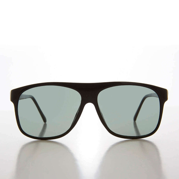 Glass Lens Square Large Vintage Aviator Sunglass  - Conrad