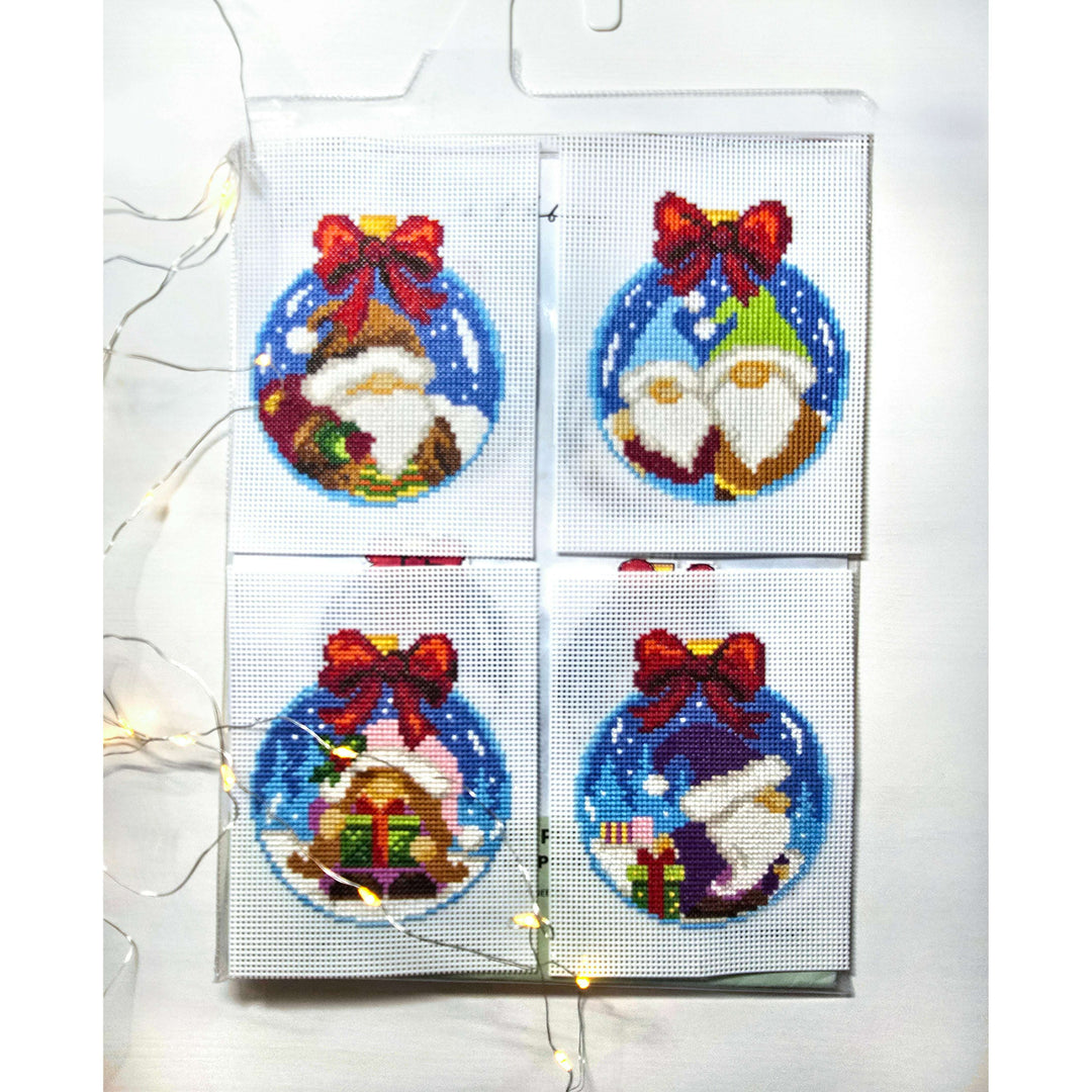 Gnomes in a Bauble 205CS Counted Cross-Stitch Kit