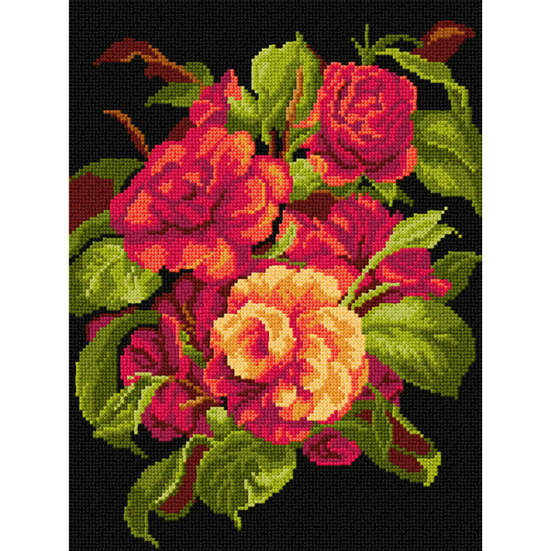 Gobelin canvas for halfstitch without yarn after John Charles Robinson - Camellias 3524J