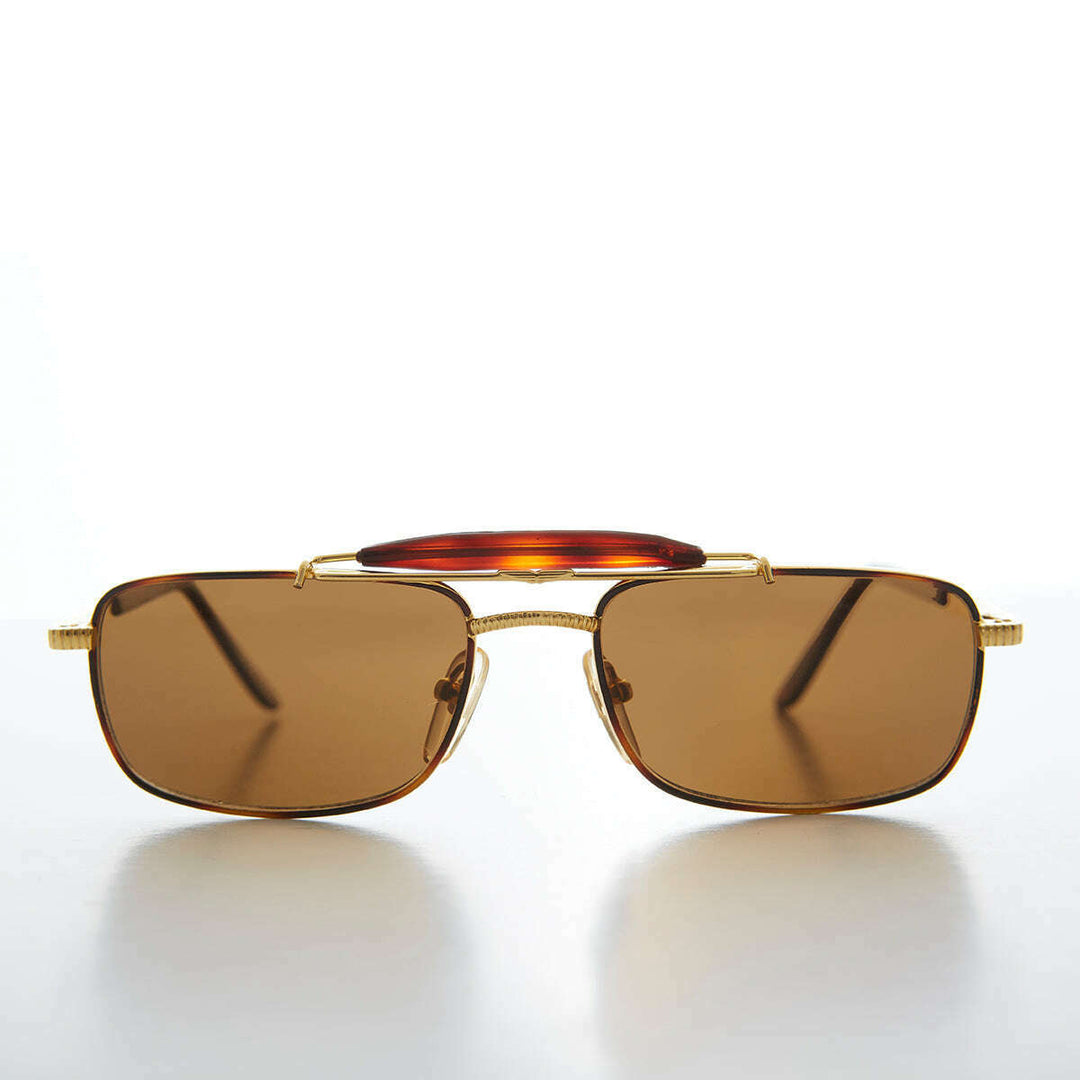 Gold 90s Vintage Pilot Sunglass - Kit