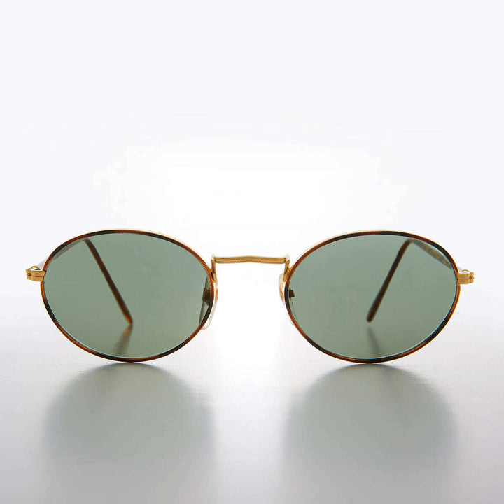 Gold and Tortoise Perfect Oval Sunglass - Havasu