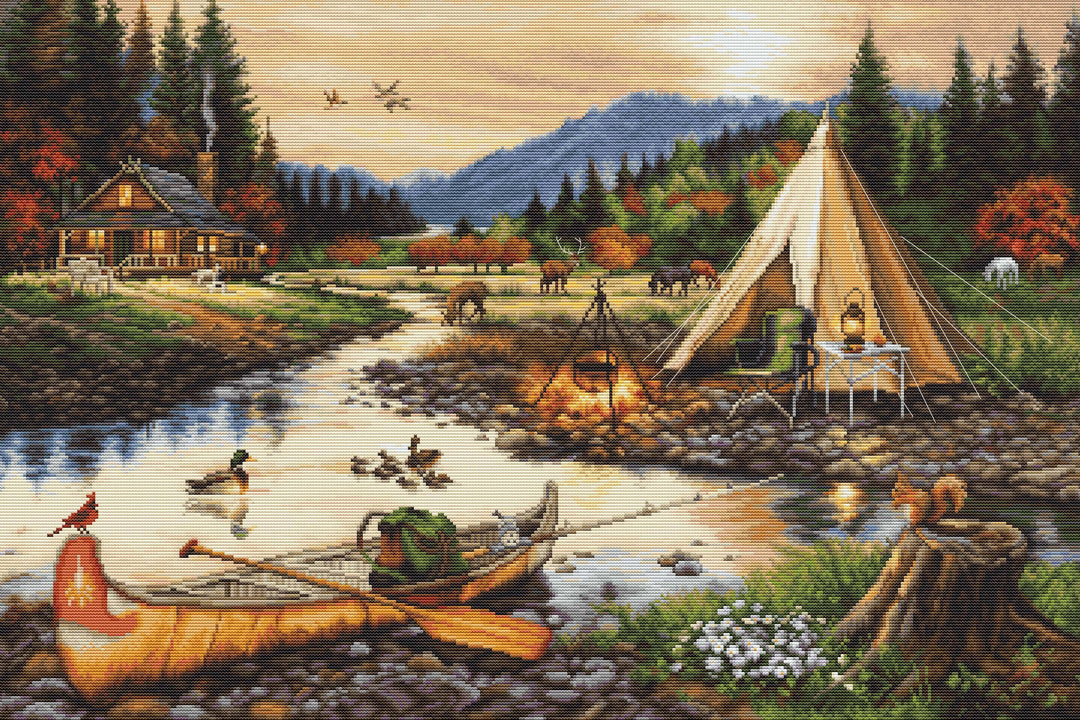 Gold Creek B2409L Counted Cross-Stitch Kit