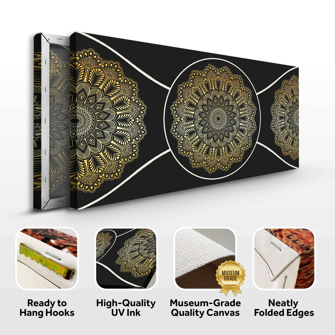 Gold Sacred Geometry Wall Art