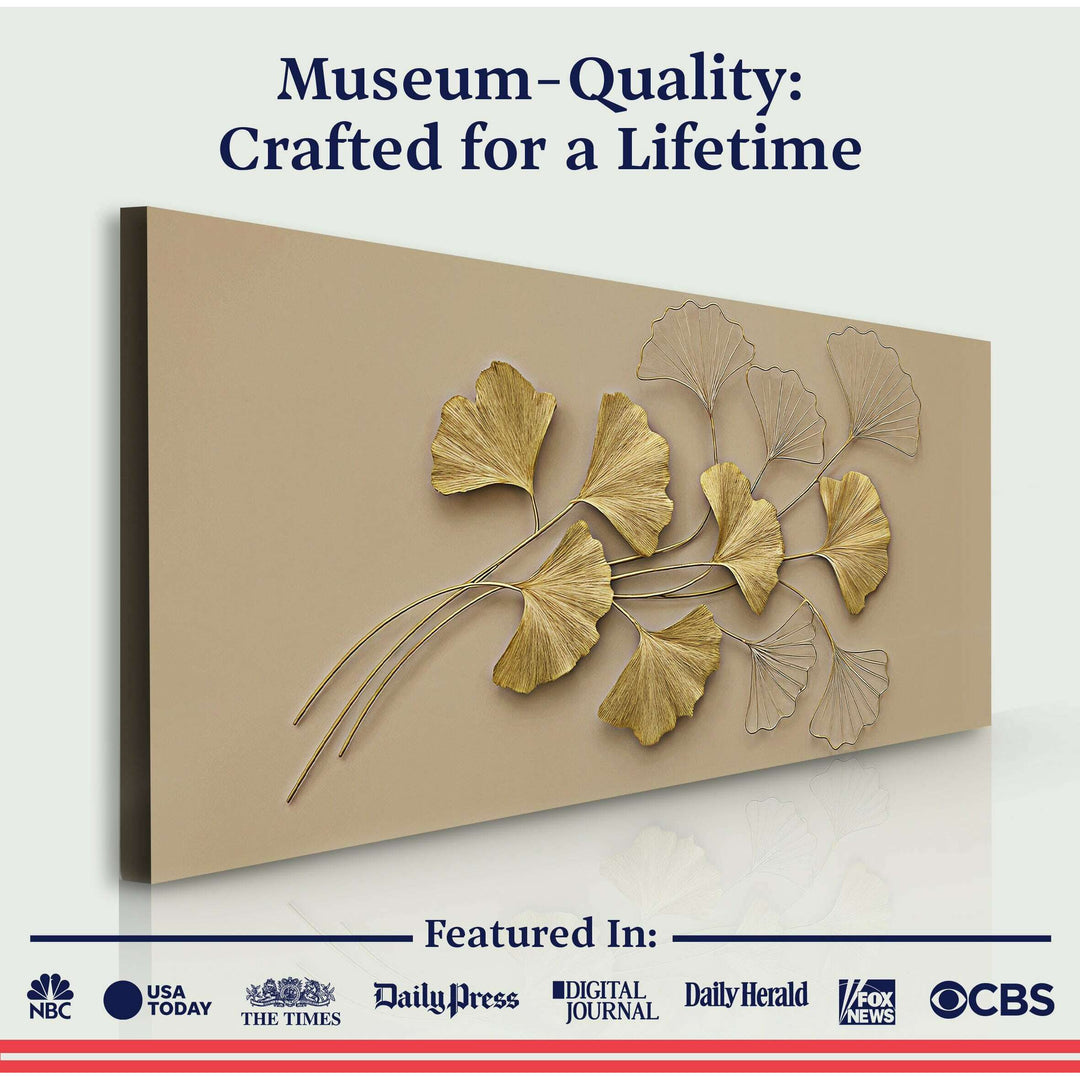 Golden Botanical Wall Art